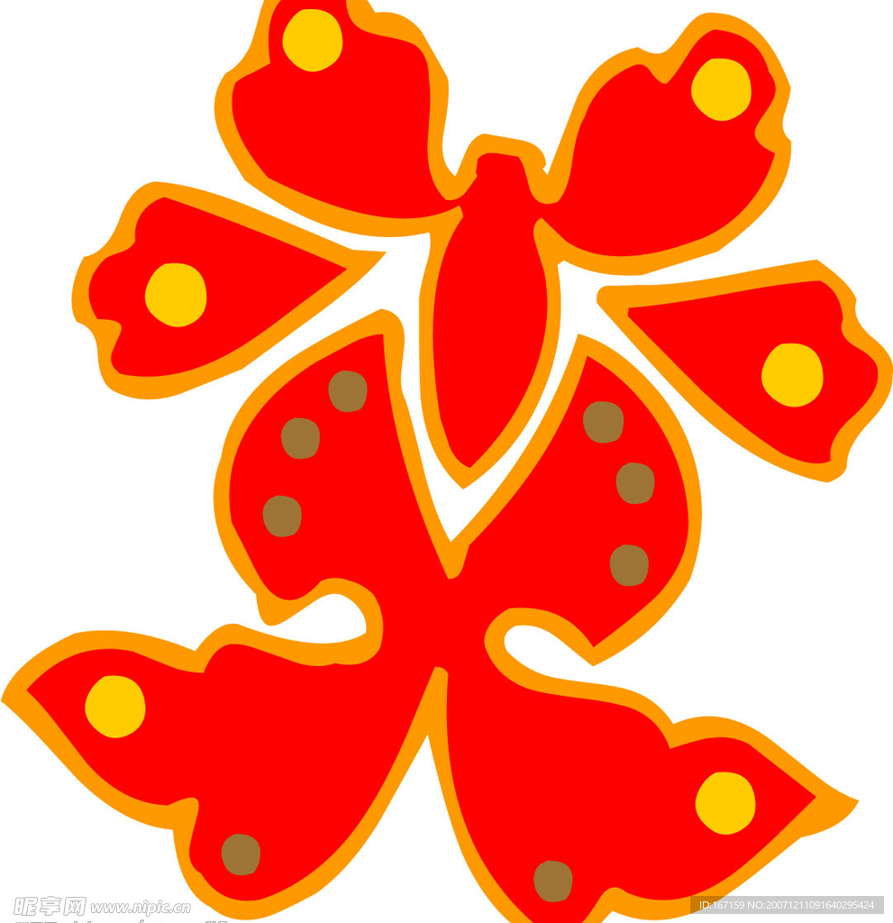 彩色花纹图案(080)