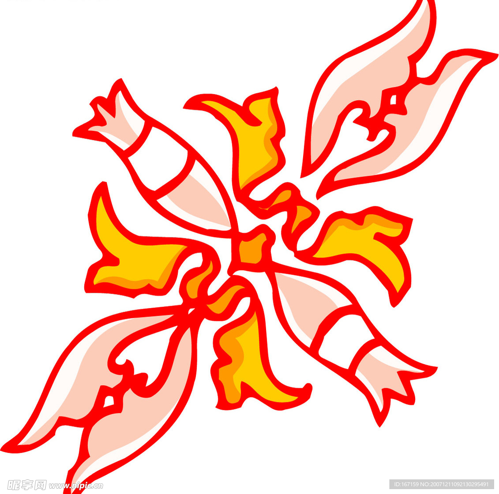 彩色花纹图案(083)