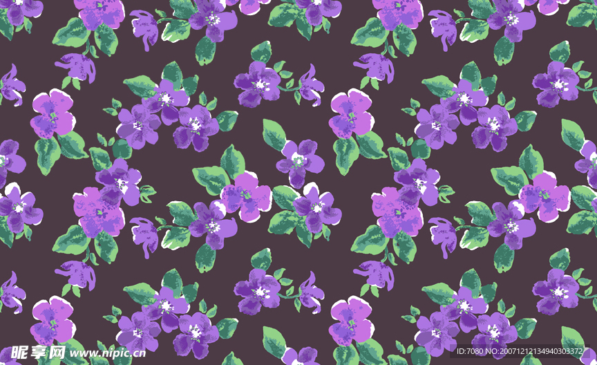 水墨花