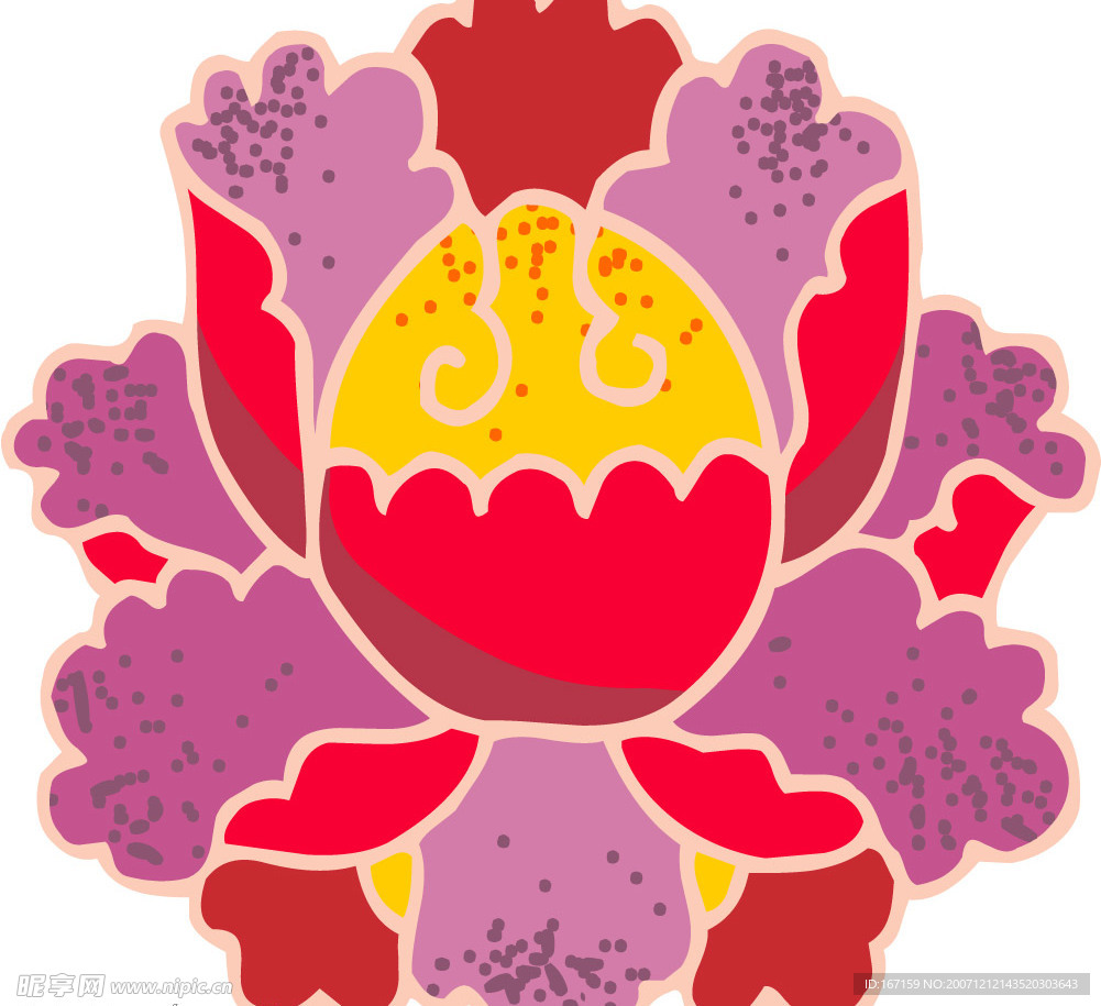 彩色花纹图案(493)