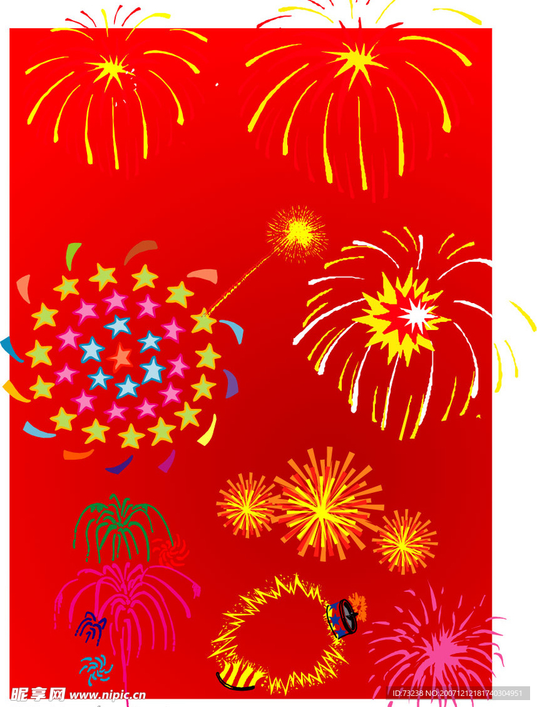 烟花矢量