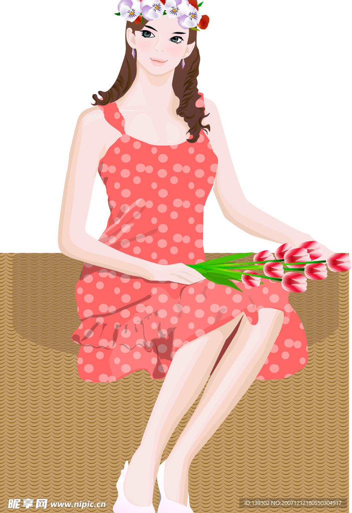 矢量时尚美女