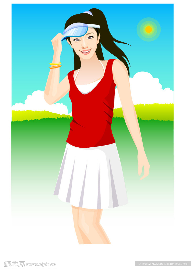 矢量时尚美女