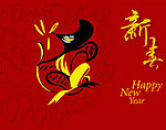 2008新春生肖鼠矢量图