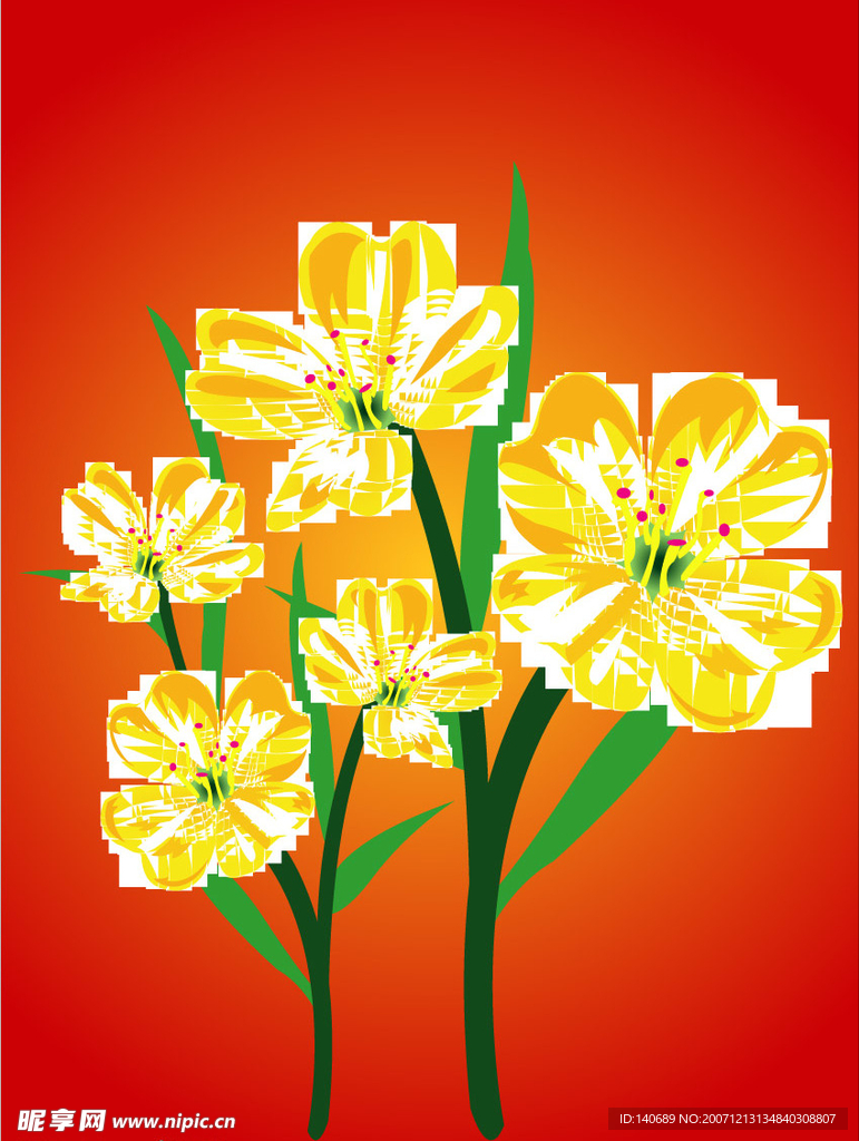 水仙花矢量