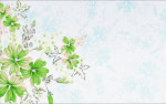 PSD 韩国花纹花朵图