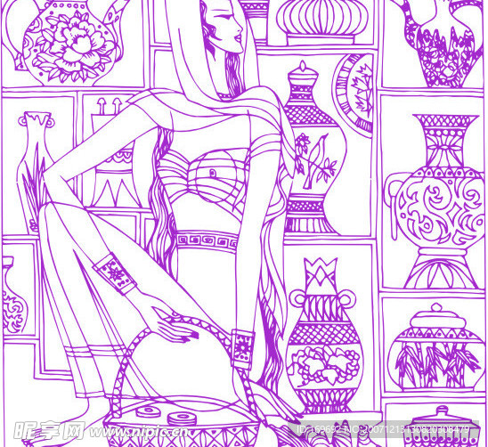 绝版矢量壁画