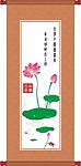 画中荷花