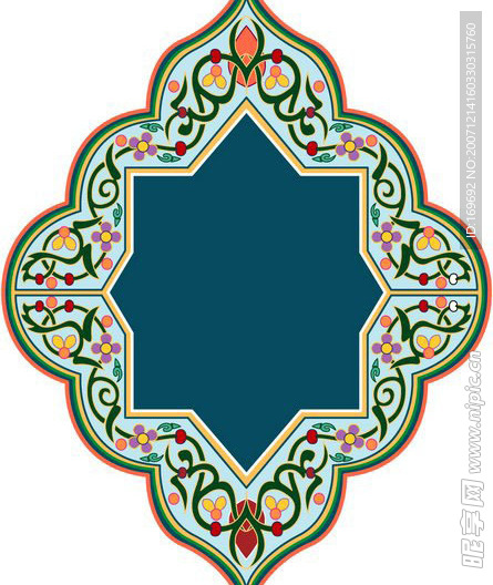 矢量花边花纹