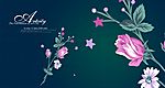 背景底纹 花
