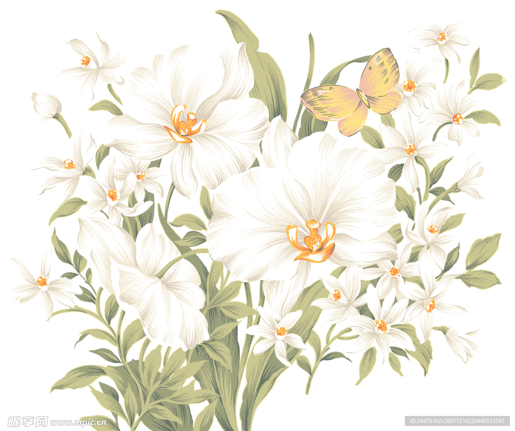 花的底纹