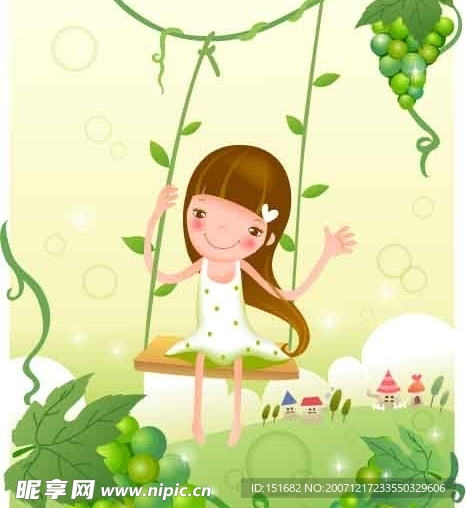 小女孩与花5