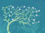 矢量花卉花边花纹底纹