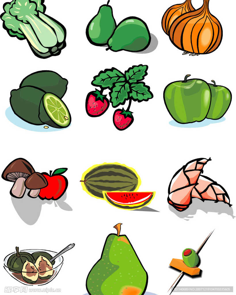 精美食品矢量图3