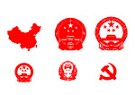 党政标志矢量图