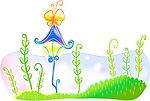 矢量卡通背景插图76