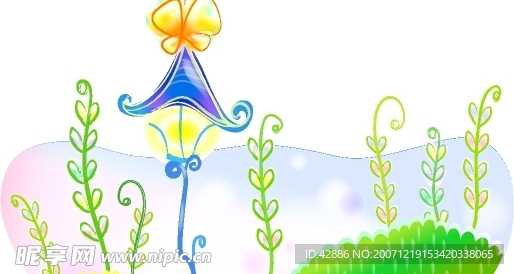 矢量卡通背景插图76