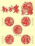 2008矢量鼠年剪纸