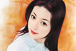 手绘美女