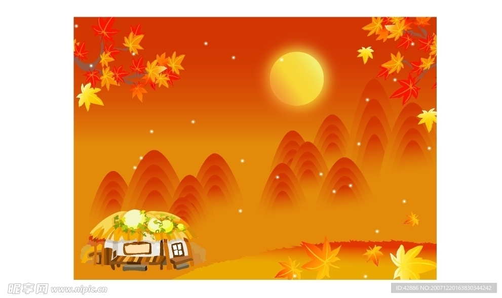 矢量秋季风景系列19