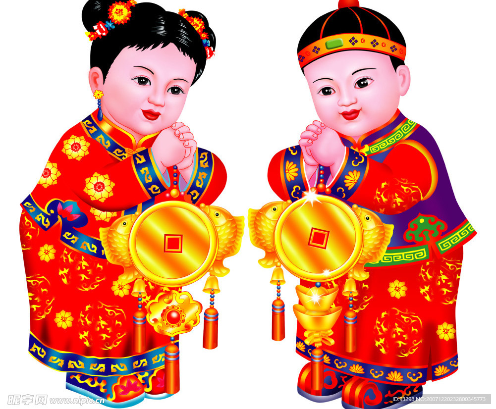 金童玉女-设计专用图