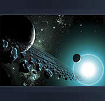 太空星系图月球星星