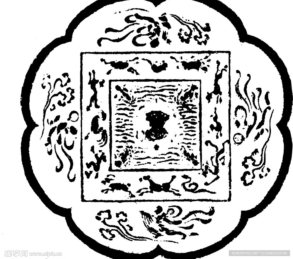 古代矢量图案