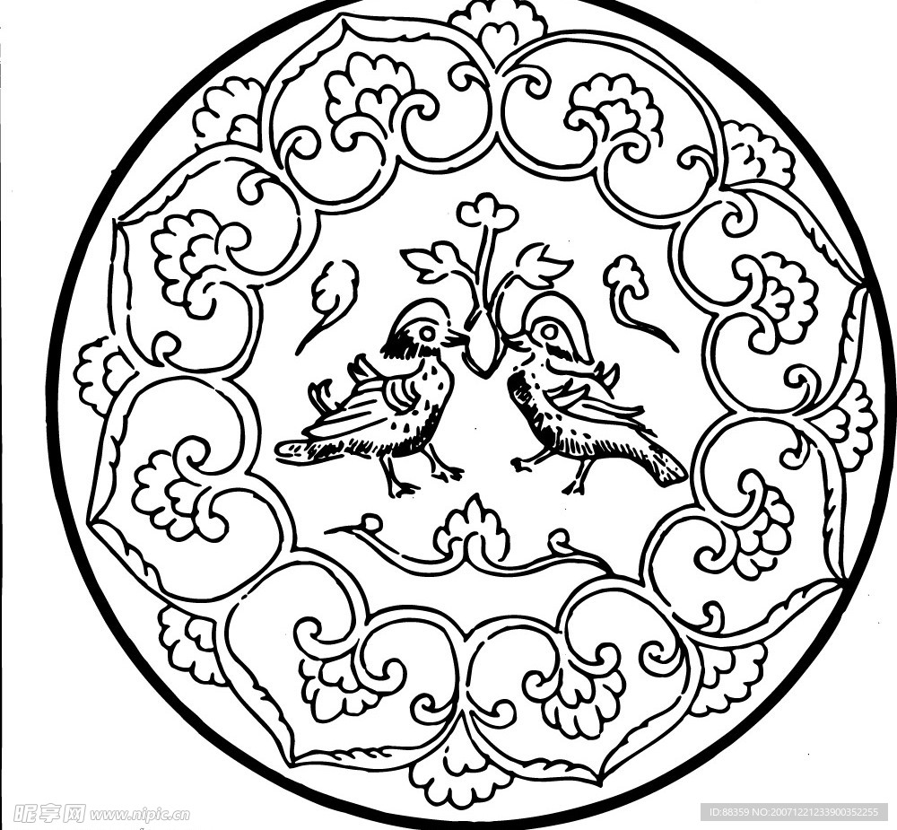 古代矢量图案