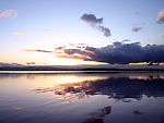 温哥华之湖滨夕阳