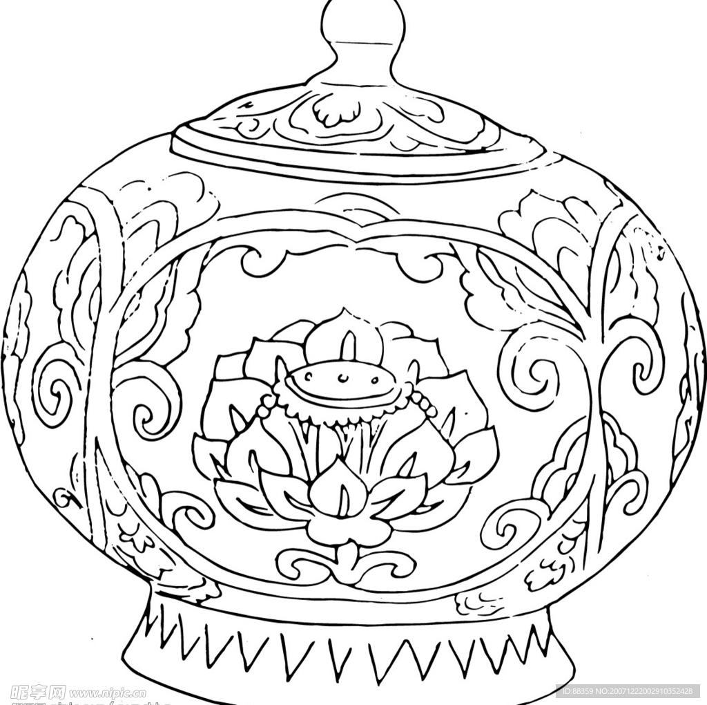 古代矢量图案