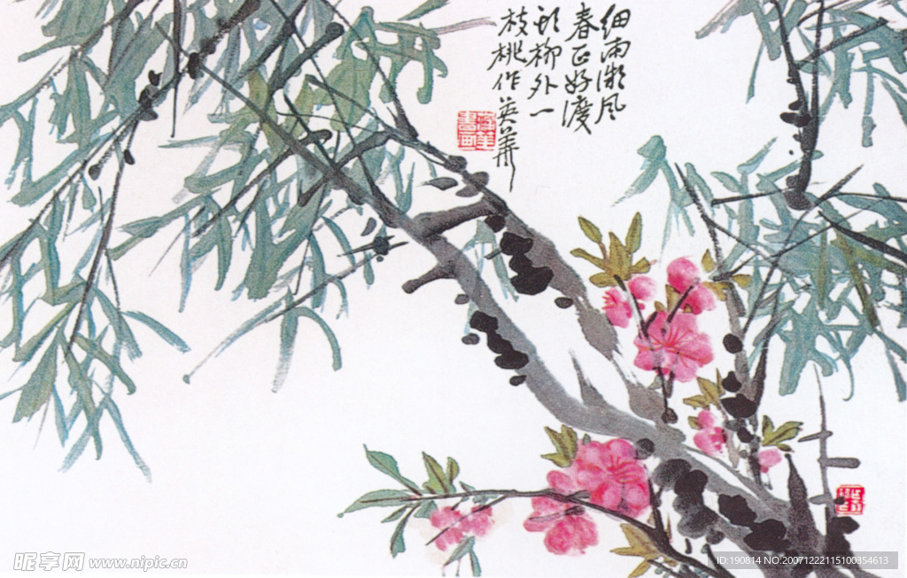 桃花 图