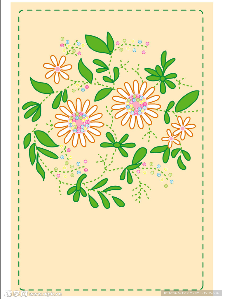 矢量花纹素材