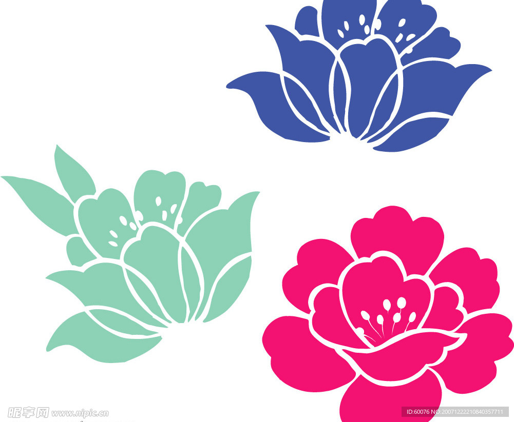 韩国花纹·植物花朵·潮流花卉