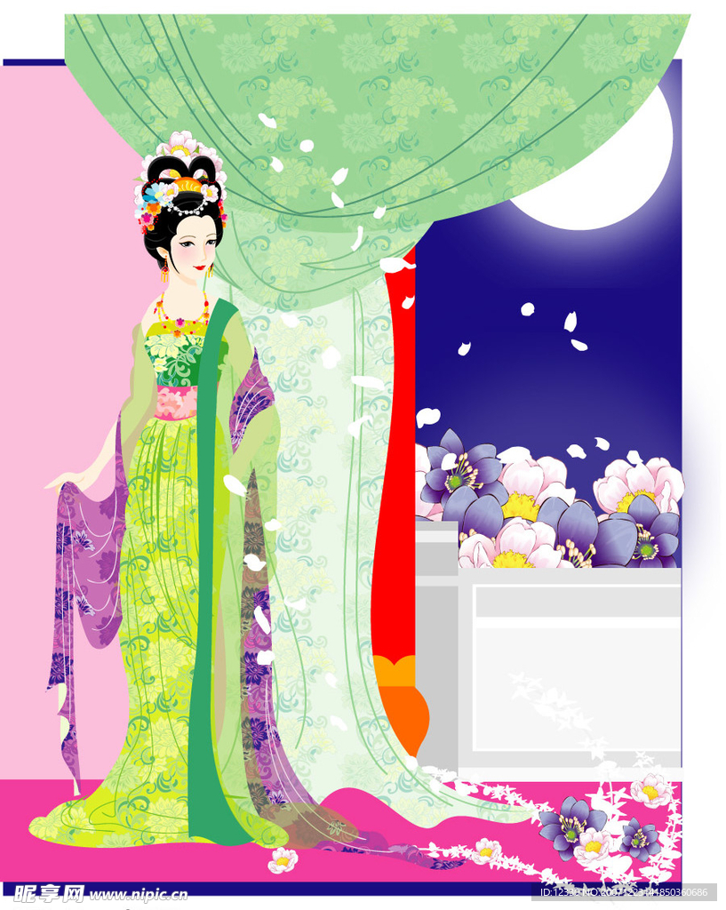 中秋素材之仙女