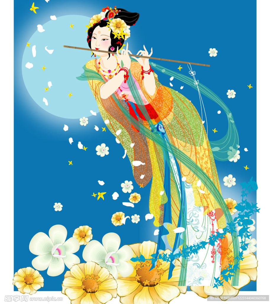 中秋素材之仙女
