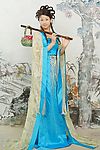 蓝衣古装美人