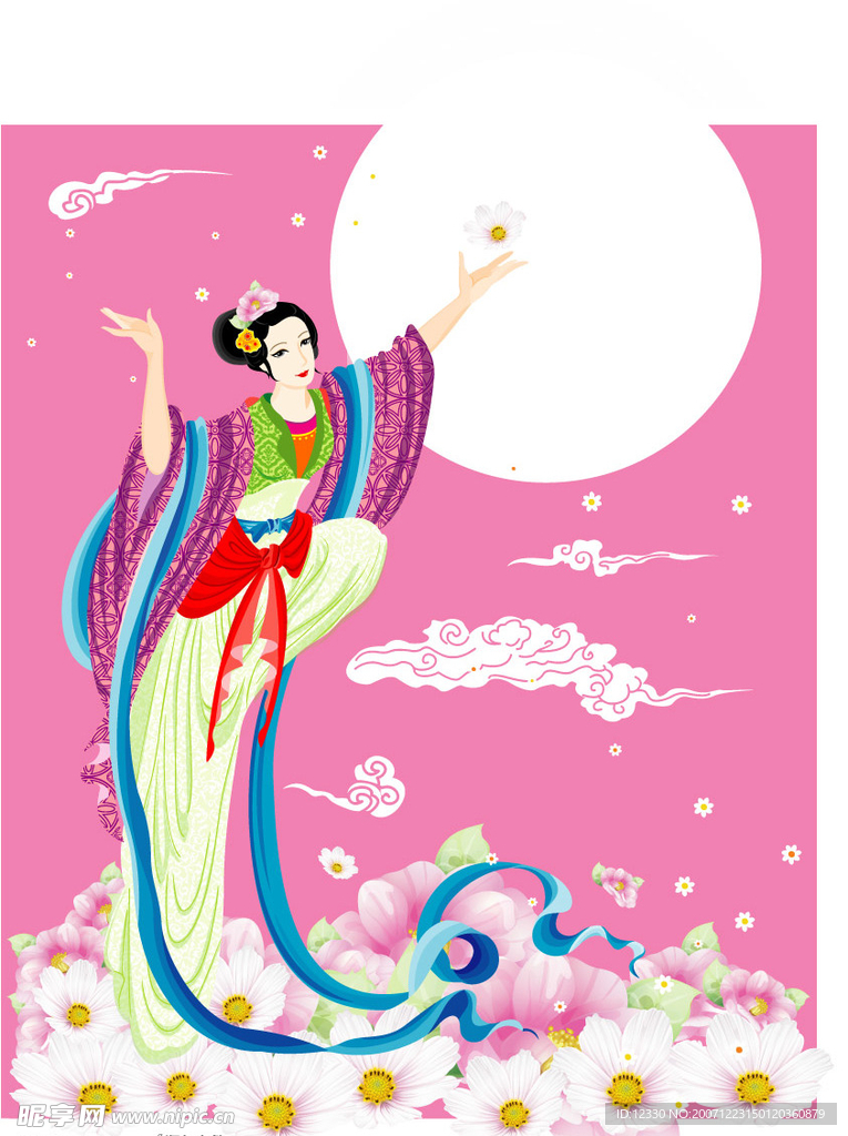中秋素材之仙女