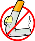 卡通禁烟标志