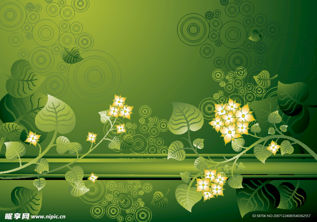 潮流花纹
