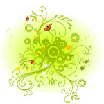 矢量潮流花纹