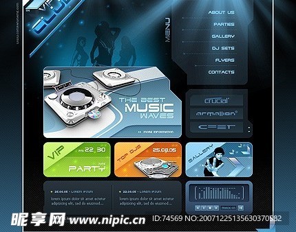 TemplateMonster 音乐模板
