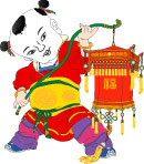 吉祥娃娃提灯笼