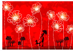 人与花