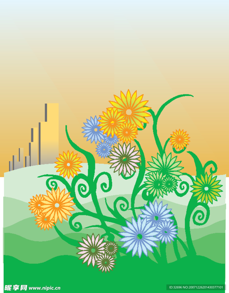 精美矢量风景素材