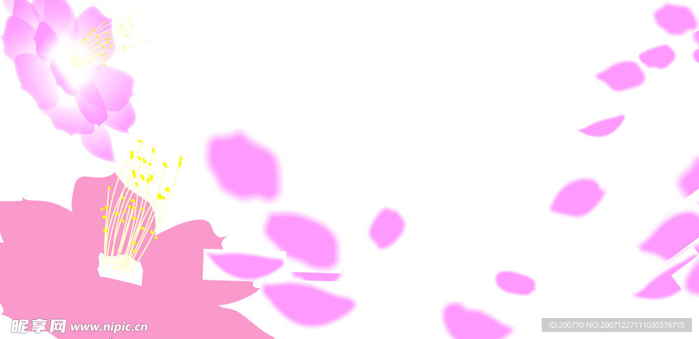 水墨花