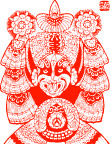 京剧剪纸5