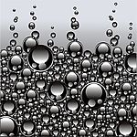 超酷质感的水泡矢量素材
