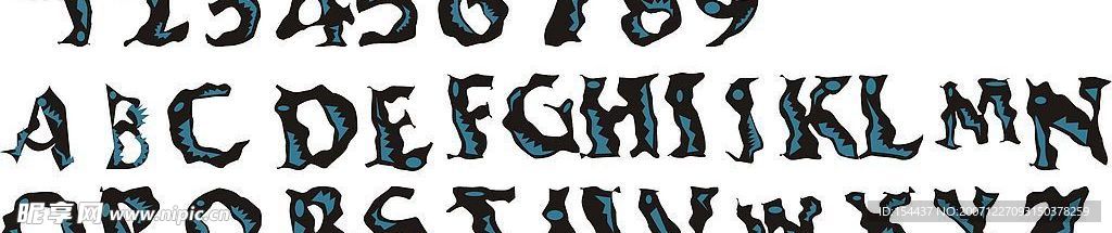 好看的数字、字母