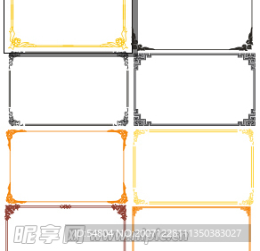 VIP卡边素材大全cdr