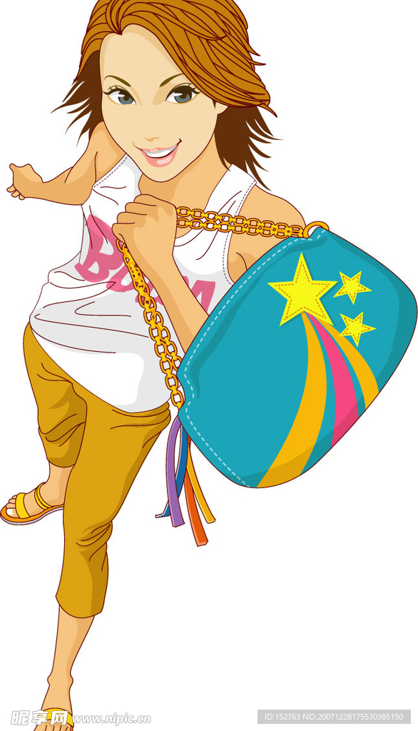 矢量时尚美女